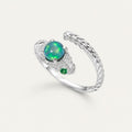 Opal Ring in 925 Sterling Silver