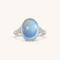 Aquamarine Ring in 925 Sterling Silver