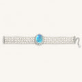 Aquamarine Bracelet in 925 Sterling Silver