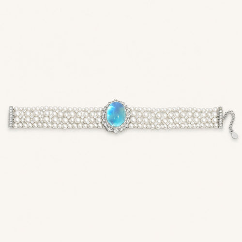 Aquamarine Bracelet in 925 Sterling Silver