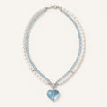 Aquamarine Necklace in 925 Sterling Silver