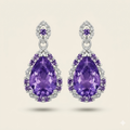 Zircon Earrings in 925 Sterling Silver