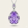 Zircon Necklace in 925 Sterling Silver