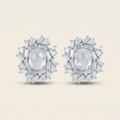 Madagascar Moonstone Earrings in 925 Sterling Silver