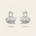 Madagascar Moonstone Earrings in 925 Sterling Silver
