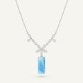 Larimar Necklace in 925 Sterling Silver