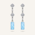 Larimar Earrings in 925 Sterling Silver