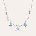 Larimar Necklace in 925 Sterling Silver