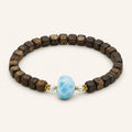 Larimar Bracelet in 925 Sterling Silver