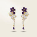 Sugilite Earrings in 925 Sterling Silver
