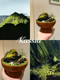 Verdant Sanctuary - Epidote and Black Obsidian Crystal Glassware | Handcrafted for Protection and Enrichment | Kassia
