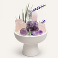 Amethyst strawberry crystal ceramic bowl decorative ornament