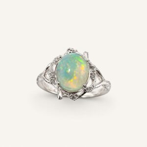 Opal Ring in 925 Sterling Silver
