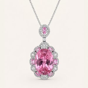 Zircon Necklace in 925 Sterling Silver