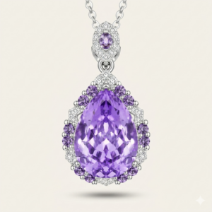 Zircon Necklace in 925 Sterling Silver
