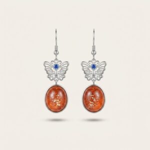 Sunstone Earrings in 925 Sterling Silver